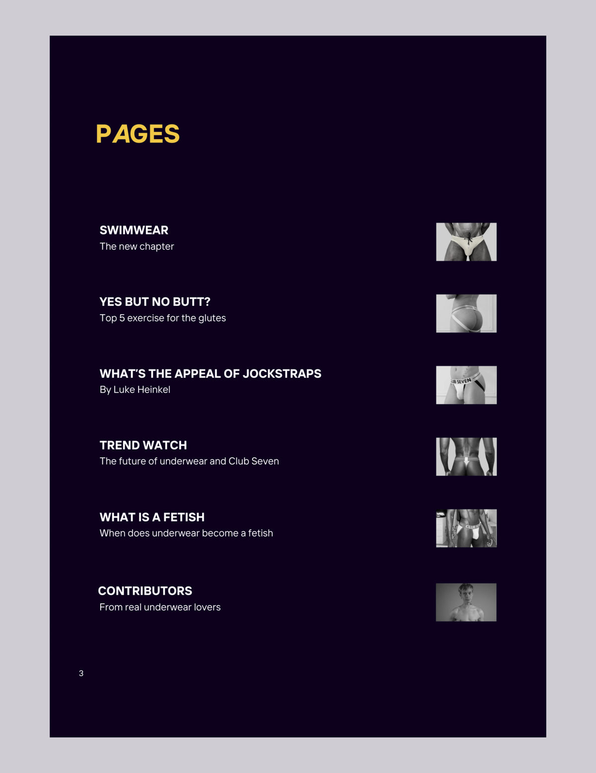 Men's Underwear Magazine | Vol.3